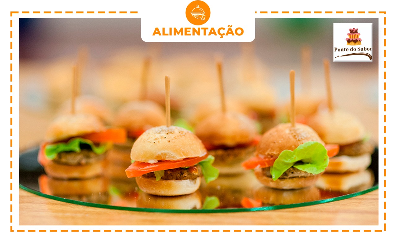 30 LANCHINHOS: Mini Hambúrguer ou Mini Hot Dog)