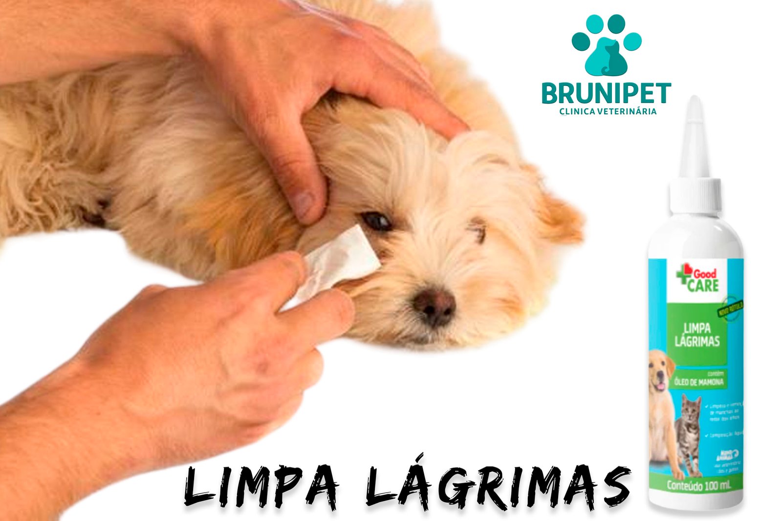 Solução para Limpeza dos Olhos Good Care para Cães e Gatos - 100 ml.